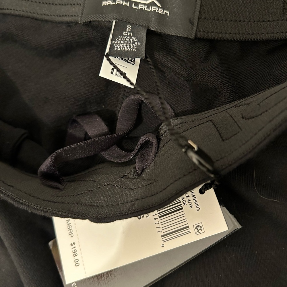 RLX Ralph Lauren Black Sweats, Mens Small - Brand New, Never been worn with tags
